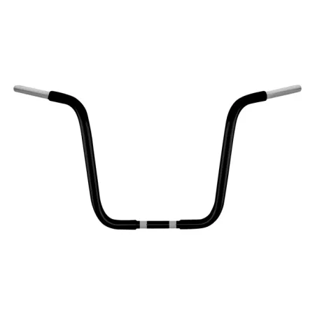 Wild 1 Ape Hanger Bars With 35.5cm (14 Inches) Rise In Black Finish For 1982-2020 Harley Davidson Models (excl. 88-11 Springers) (WO572B)