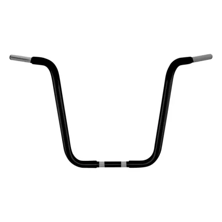 Wild 1 Ape Hanger Bars With 40.5cm (16 Inch) Rise In Black Finish For 1982-2020 Harley Davidson Models (excl. 88-11 Springers) (WO509B)
