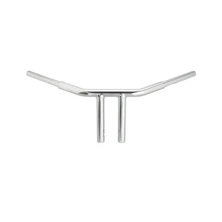 Wild 1 Psycho Chubby 20.5cm (8 Inch) Chopper T-Bar Bars In Chrome Finish For 1982-2020 Harley Davidson Models (excl. 88-11 Springers) (WO562)