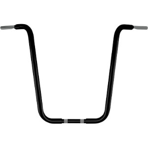 Wild 1 Psycho Chubby 51cm (20 Inch) Ape Hanger Bars In Black Finish For 1982-2020 Harley Davidson Models (excl. 88-11 Springers) (WO571B)