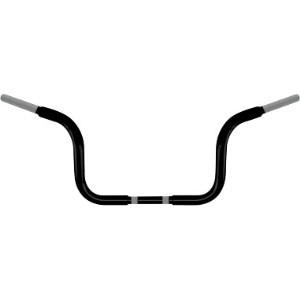 Wild 1 Bagger Bars With 25.5cm (10 Inch) Rise In Black Finish For 1982-2020 Harley Davidson FLT/Touring Models With Batwing Fairing (WO575B)