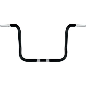 Wild 1 32cm (12.5 Inch) Ape Hanger Bars In Black Finish For 1982-2020 Harley Davidson FLT/Touring Models With Batwing Fairing (WO577B)