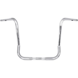 Wild 1 35.5cm (14 Inch) Ape Hanger Bars In Chrome Finish For 1982-2020 Harley Davidson FLT/Touring Models With Batwing Fairing (WO576)