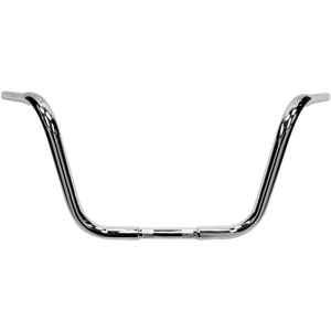 Drag Specialties 12.5 Inch Ape Hanger 32mm (1-1/4 inch) Buffalo Handlebars in Chrome Finish For Touring Motorcycles (0601-2734)