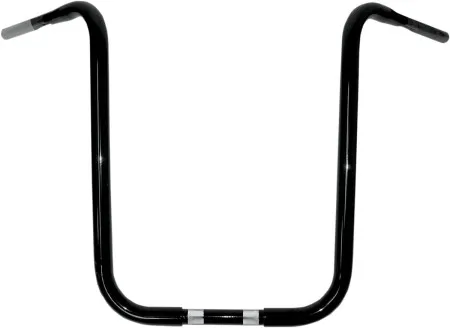 Drag Specialties 20 Inch Ape Hanger 32mm (1-1/4 inch) Buffalo Handlebars in Black Finish For 2008-2024 Road King & 2008-2013 Road Glide Models (0601-1247)