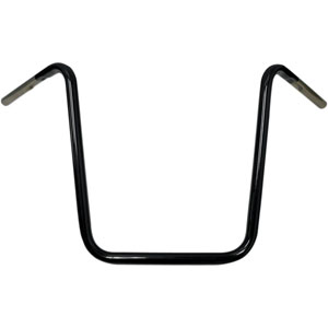 Drag Specialties 14 Inch Ape Hanger 25.4mm (1 inch) Touring Handlebars in Black Finish (0601-1221)