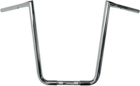 LA Choppers 19 Inch Rise 32mm (1-1/4 inch) Big Twin Peaks Handlebars in Chrome Finish (LA-7360-19)
