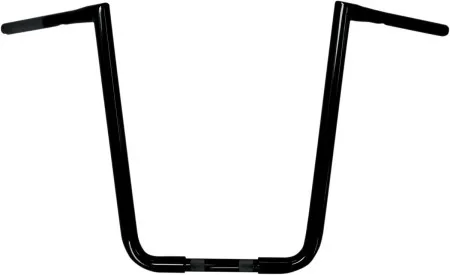 LA Choppers 19 Inch Rise 32mm (1-1/4 inch) Big Twin Peaks Handlebars in Black Finish (LA-7360-19B)