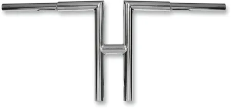 LA Choppers 12 Inch Miter-T-Bar 32mm (1-1/4inch) Miter-T Handlebars in Chrome Finish (LA-7386-12)