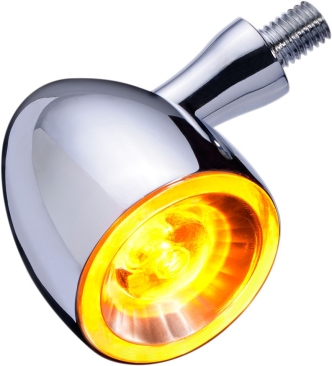 Kellermann Bullet 1000 PL Turn Signals In Chrome Finish With Clear Lenses (Sold Singly) (181.100)