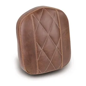 Mustang Vintage Bracket Style Sissybar Pad In Distressed Brown Diamond Stitch (76777)