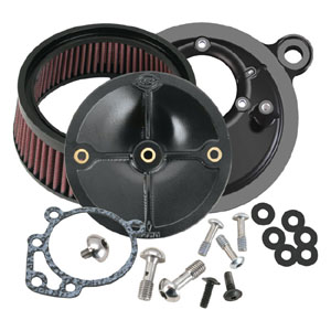 S&S Super Stock Stealth Air Cleaner Kit For 1999-2006 Harley Davidson Twin Cam Motorcycles (170-0058)