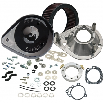S&S Air Cleaner In Black For 1993-2006 All B.T., 2001-2015 Softail, 2004-2017 Dyna (Excluding 2017 FXDLS), 2002-2007 FLT/Touring Models (170-0181A)