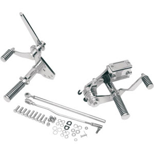Drag Specialties Forward Control Kit With Pegs In Chrome For 1984-1999 FXST, FLST Models (056105-BX22)