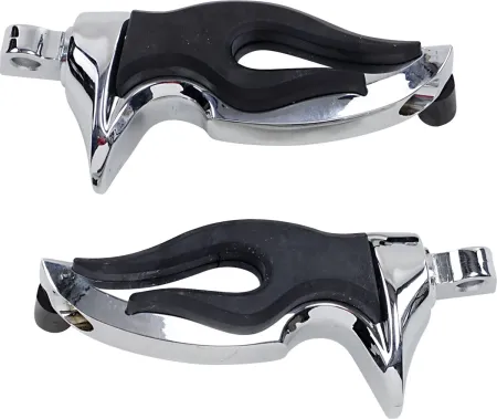Kuryakyn Flamin Pegs With Male Mount Adapters In Chrome Finish (4416)