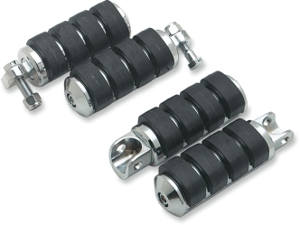 Kuryakyn Large ISO-Pegs With Male Mount Adapter In Chrome Finish (8002)