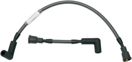 Magnum Braided Spark Plug Wires In Black Pearl For 1984-1999 Softail Motorcycles (2104-0014)