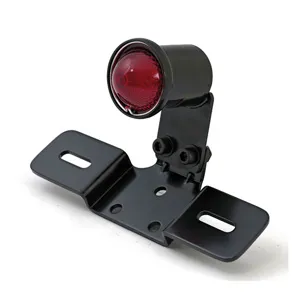 Doss LED Old School Taillight Type 3 In Black With Red Lens (255-064)