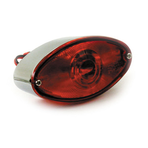 Doss EC Approved Cateye Taillight In Chrome With Diecast Housing (ARM448109)