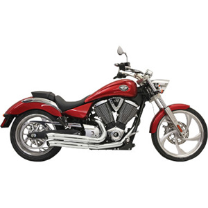 Bassani Pro-Street Turn Out Exhaust In Chrome Finish For Victory Models (6V23D)