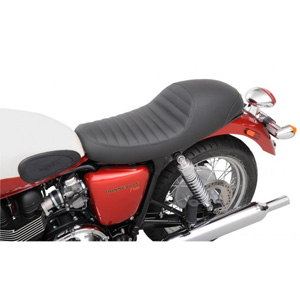 Saddlemen Americano Cafe Seat With Classic Pleated Cover For 2001-2017 Triumph Bonneville / Thruxton Models (T01-01-0933)