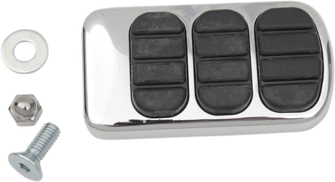 Kuryakyn ISOBrake Pedal Pad For FL Motorcycles In Chrome Finish (8027