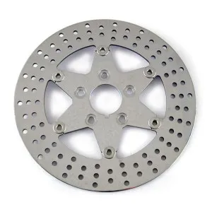 Braking 11.5 Inch Front 6-Spoke Stainless Brake Rotor In Polished Finish For Harley Davidson 1984-1999 Big Twin Models (BRHD292SFL)