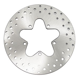 DOSS Rear Drilled Stainless Brake Rotor For Harley Davidson 86-99 FLT Models (ARM729169)