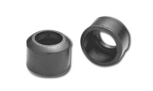 Jammer Cycle Products Dust Caps With Black Rubber For 4-Speed FL Models From 49-E77 (12920)