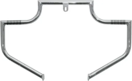 Lindby Linbar Front Highway Bars In Chrome Finish For 93-17 FXDWG, FXDX and FXDS and 08-17 FXDF with Stock Forward Controls (104-1)