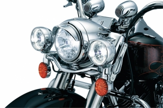 Kuryakyn Headlight Visor For 7 Inch Headlight In Chrome Finish (2182)