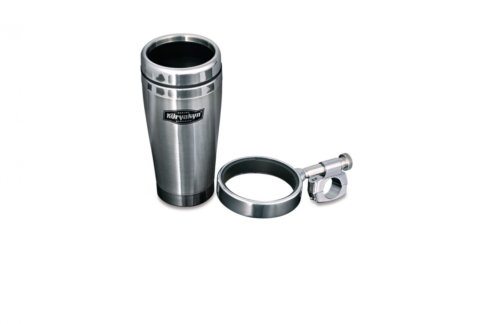 Kuryakyn Stainless Mug & Drink Holder For 1 Inch Handlebars In Chrome