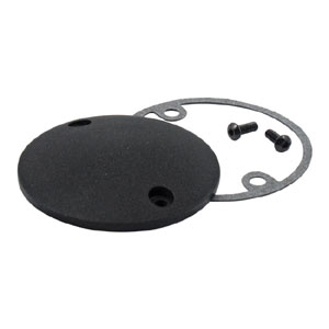 Doss Domed (2-Hole) Point Cover In Black Wrinkle For 1970-1999 Big Twin (Excl. TC) And 1971-2020 XL (ARM156115)