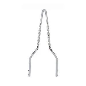 Cycle Visions 18 Inch Tall Twisted Stick Sissy Bar in Chrome Finish (CV8041)