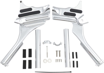 Kuryakyn Deluxe Neck Covers In Chrome Finish For Harley Davidson 1995-2007 Touring Motorcycles (7866)