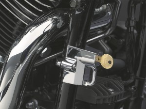 Kuryakyn Chrome Universal Helmet Lock For 7/8 Inch to 1-1/4 Inch Tubing In Chrome Finish (4220)