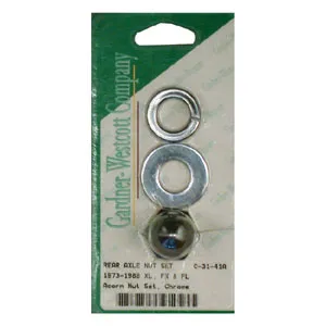 Gardner Westcott Rear Axle Acorn Nut Set In Chrome For 1973-1988 FL, FX, XL Models (C-31-41A)