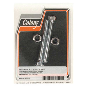 Colony Domed Hex Axle Adjuster Bolts In Chrome For 1993-1999 Softail (ARM573989)