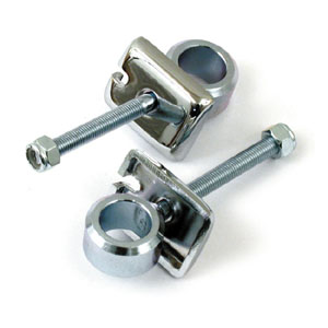 Doss Axle Adjuster Bolts In Hex Chrome For 1973-1996 H-D Models (ARM594615)