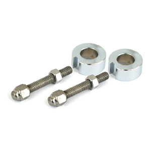 Doss Axle Adjuster Bolts In Hex Chrome For 1987-1994 Softail Models (ARM552609)