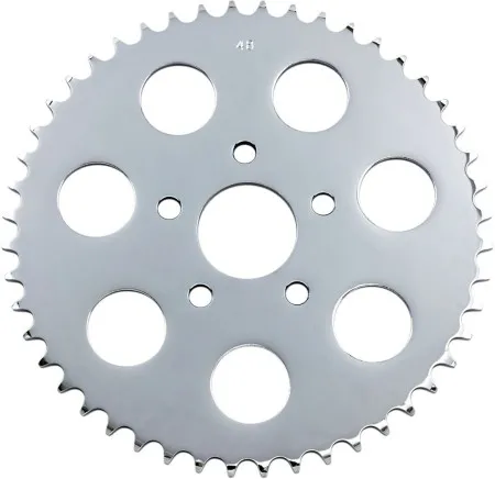 Drag Specialties 48 Tooth Chrome Rear Chain Sprocket For HD Evo Big Twin and 92-99 Sportster Models (19366P)
