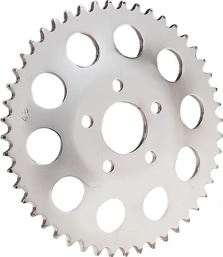 Drag Specialties 48 Tooth Chrome Rear Chain Sprocket For 1984-1985 FXR & Various 1986-1999 Harley Davidson Models (19217-BX20)