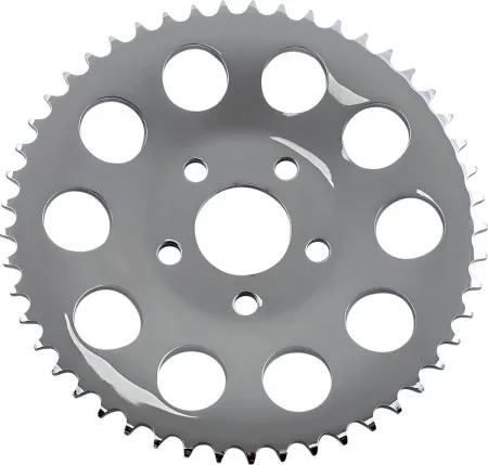 Drag Specialties 49 Tooth Chrome Rear Chain Sprocket For 1984-1985 FXR & Various 1986-1999 Harley Davidson Models (19432P)