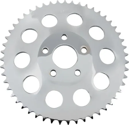 Drag Specialties 51 Tooth Chrome Rear Chain Sprocket For 1984-1985 FXR & Various 1986-1999 Harley Davidson Models (19387-BX20)