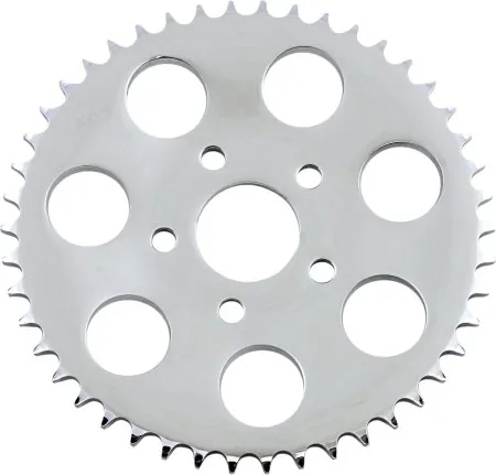 Drag Specialties 46 Tooth Chrome Rear Chain Sprocket For 1984-1985 FX/FXST & Various 1986-1999 Harley Davidson Models (16428P)