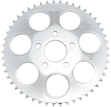 Drag Specialties 49 Tooth Chrome Rear Chain Sprocket For 1984-1985 FX/FXST & Various 1986-1999 Harley Davidson Models (17512P-BX20)