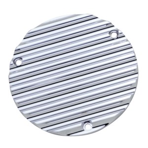 Covingtons Customs Chrome Derby Cover With Finned Design For 70-98 B.T. (ARM647359)