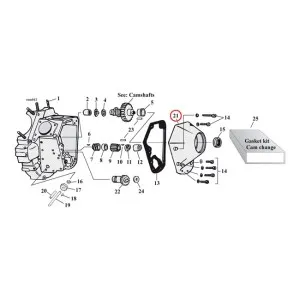 DOSS Big Twin Cam Cover In Chrome Finish For 93-99 B.T. (excl. TC) (68-184)