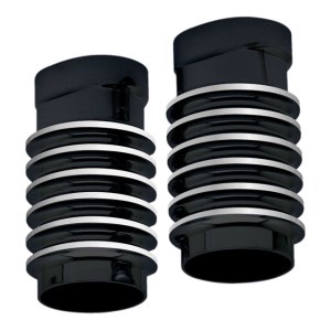 Covingtons Customs Fork Leg Bells In Black Finish For 80-13 FLT/Touring (ARM257359)