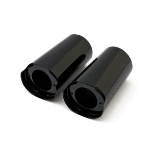 DOSS Upper Fork Slider Covers In Gloss Black Finish For 14-15 Touring Models (Std. Length) (ARM674515)